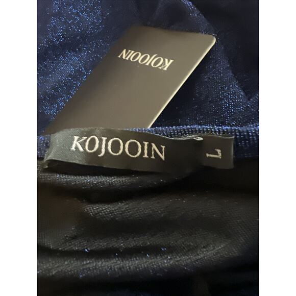 KOJOOIN Women's Sparkly Bodycon Night Out V-Neck Sparkle Ruched Dress L NWT - Picture 7 of 7